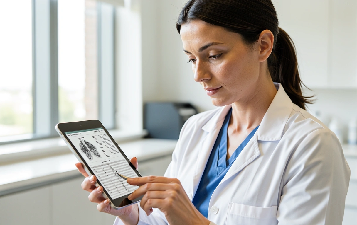 Nutricionista munka közben